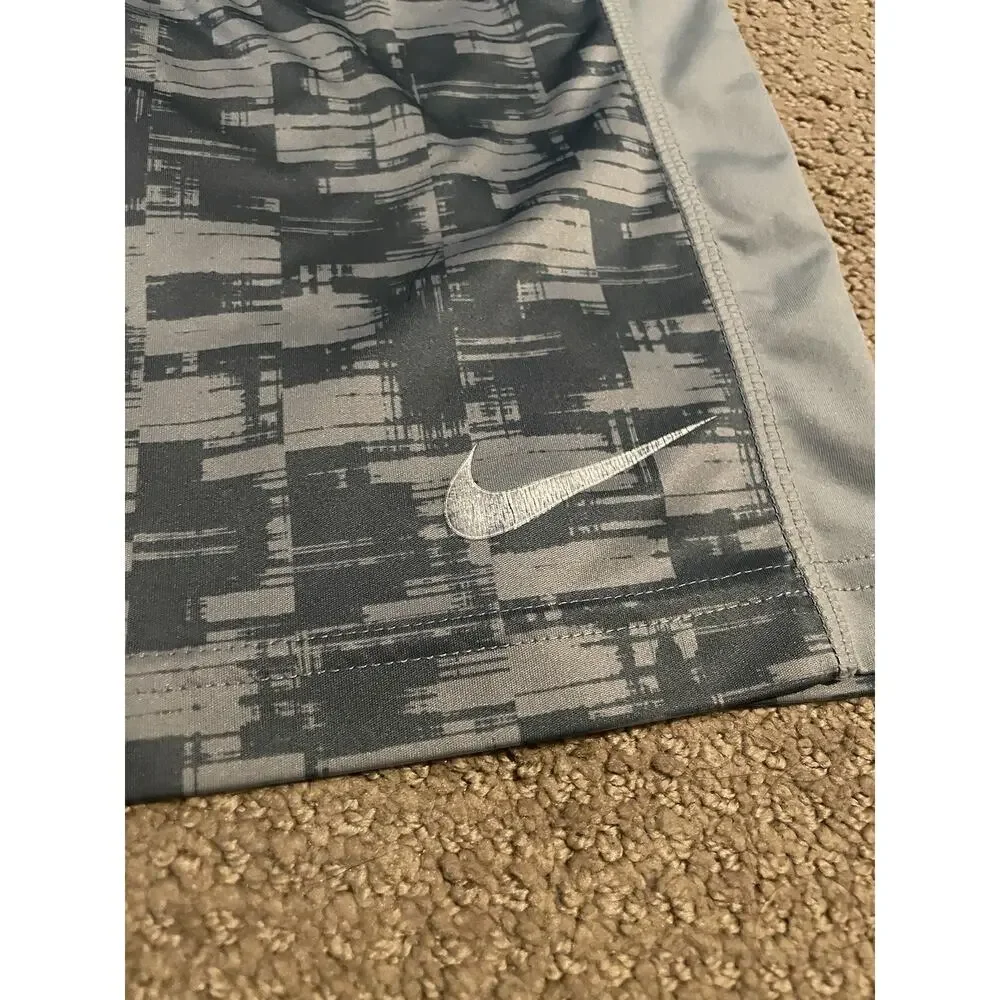 Nike‎ Size Medium Mens Shorts Basketball Gray Pockets Dri Fit